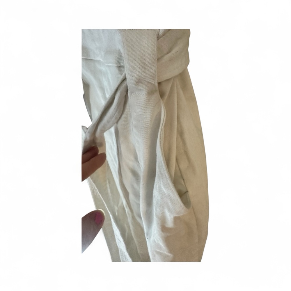 Dynamite White Midi Dress with Belt - Picture 4 of 5